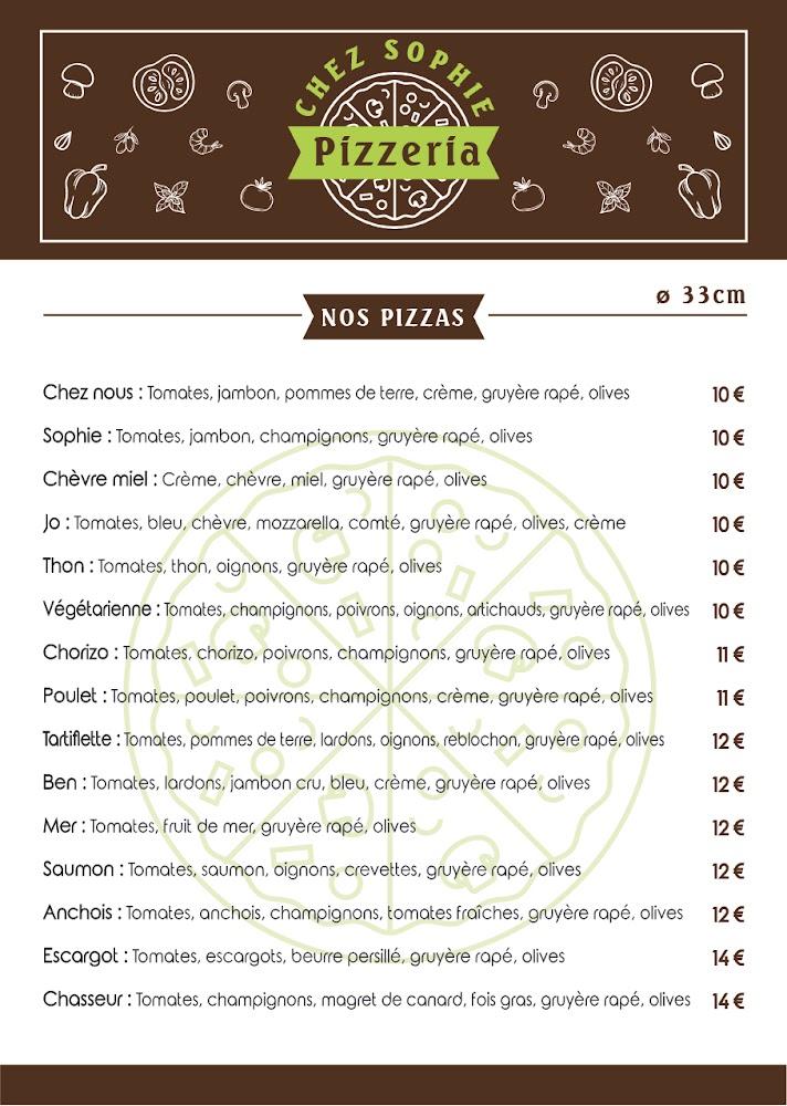 CHEZ SOPHIE - Menu Image 3